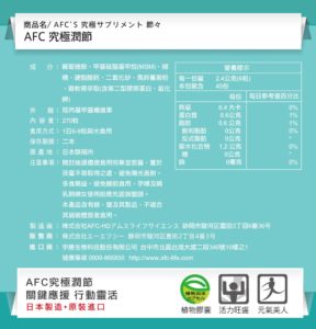 AFC 究極新潤節膠囊食品(葡萄糖胺)